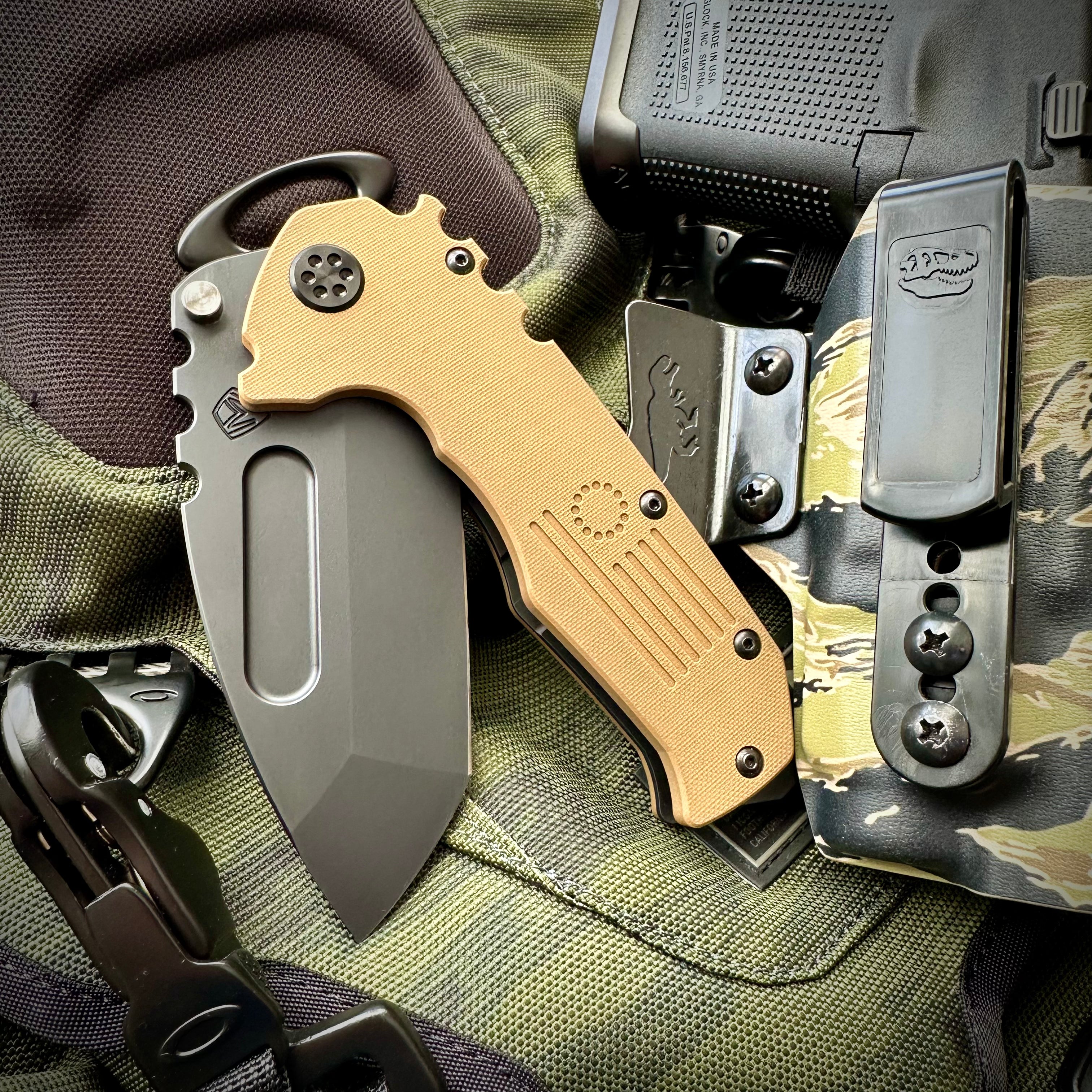 Medford Knives Praetorian Scout M/P Liner Lock Pocketknife w/ Tan G10