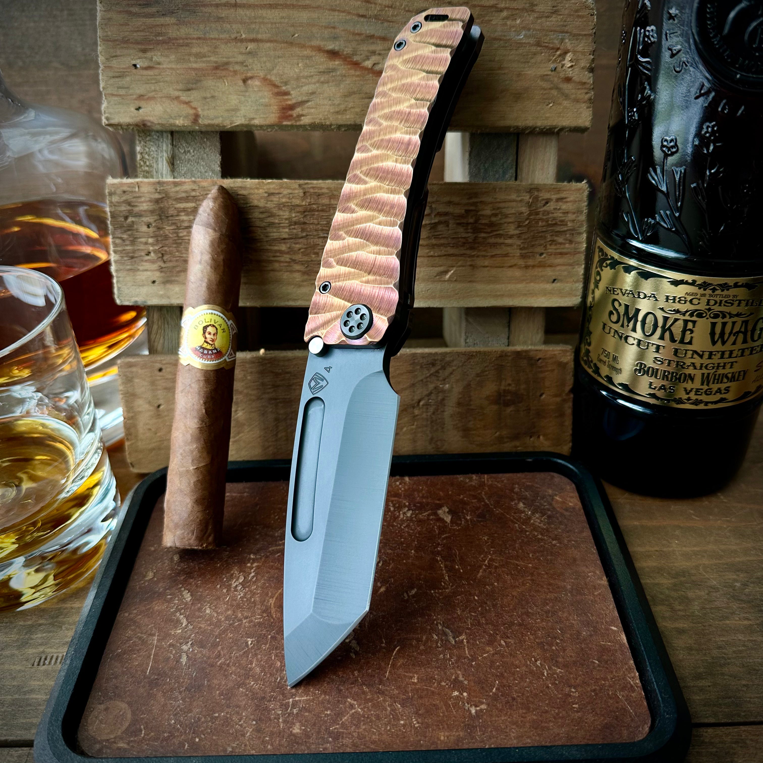 Medford Knives Marauder-H DLC S45vn CuRose Twister Predator