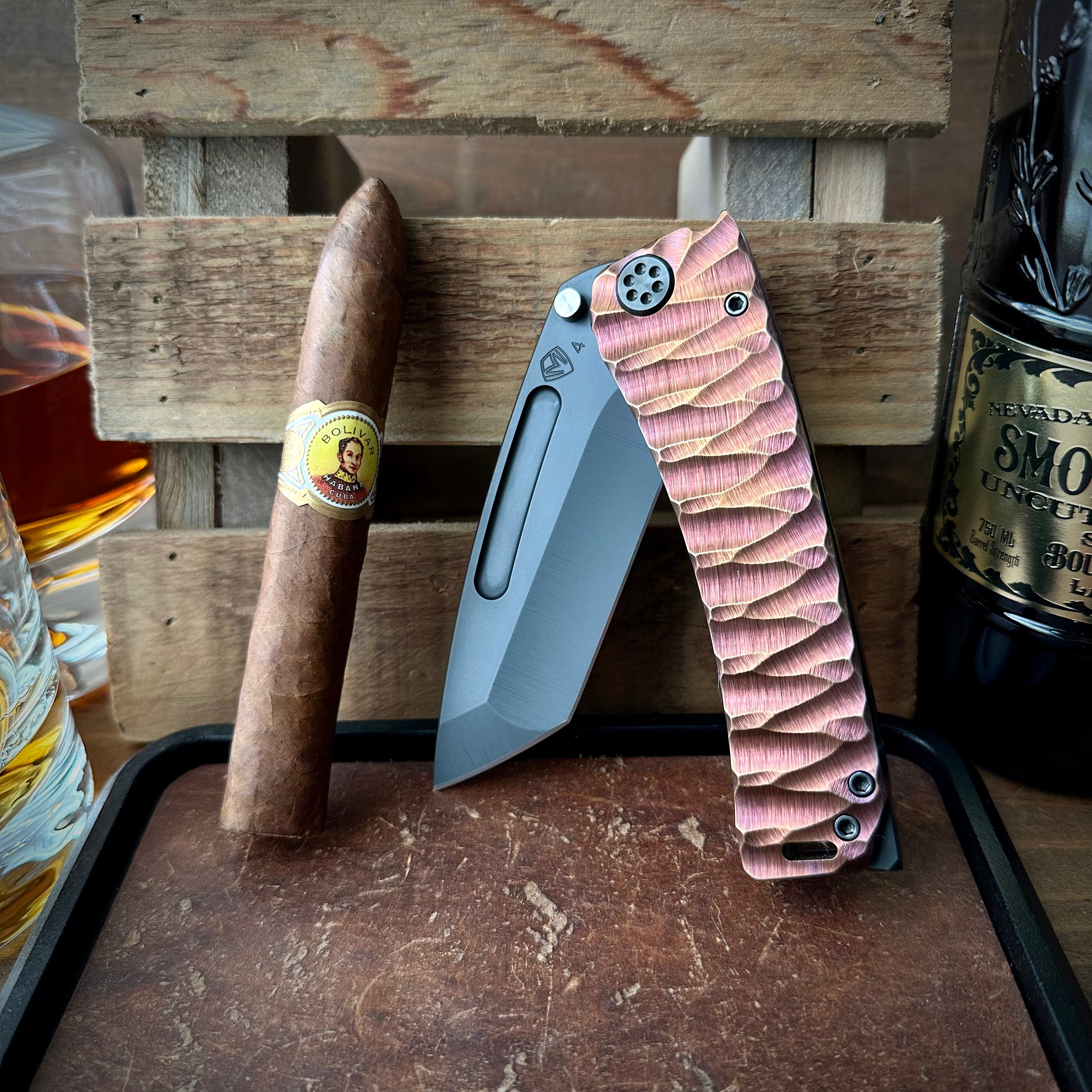 Medford Knives Marauder-H DLC S45vn CuRose Twister Predator