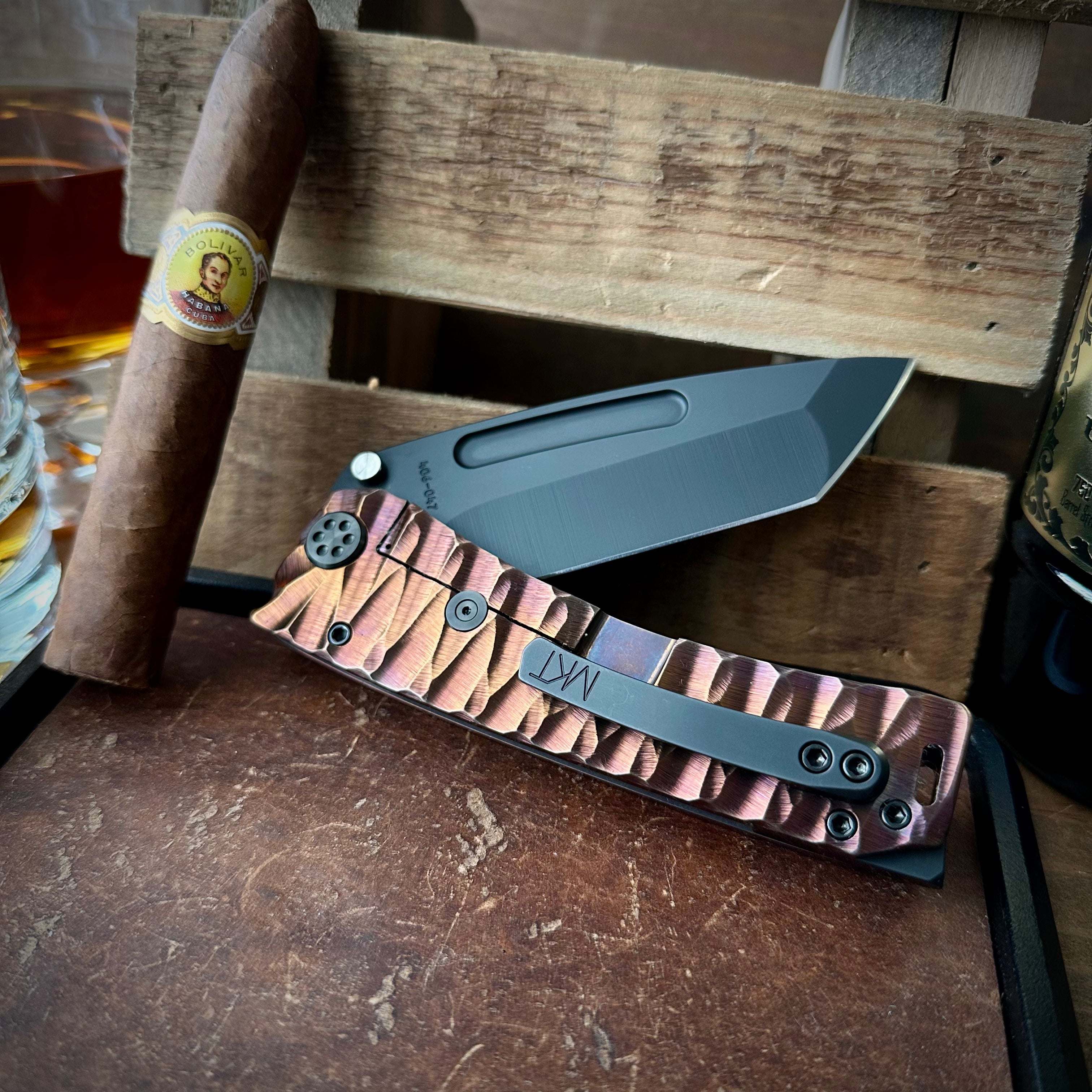 Medford Knives Marauder-H DLC S45vn CuRose Twister Predator