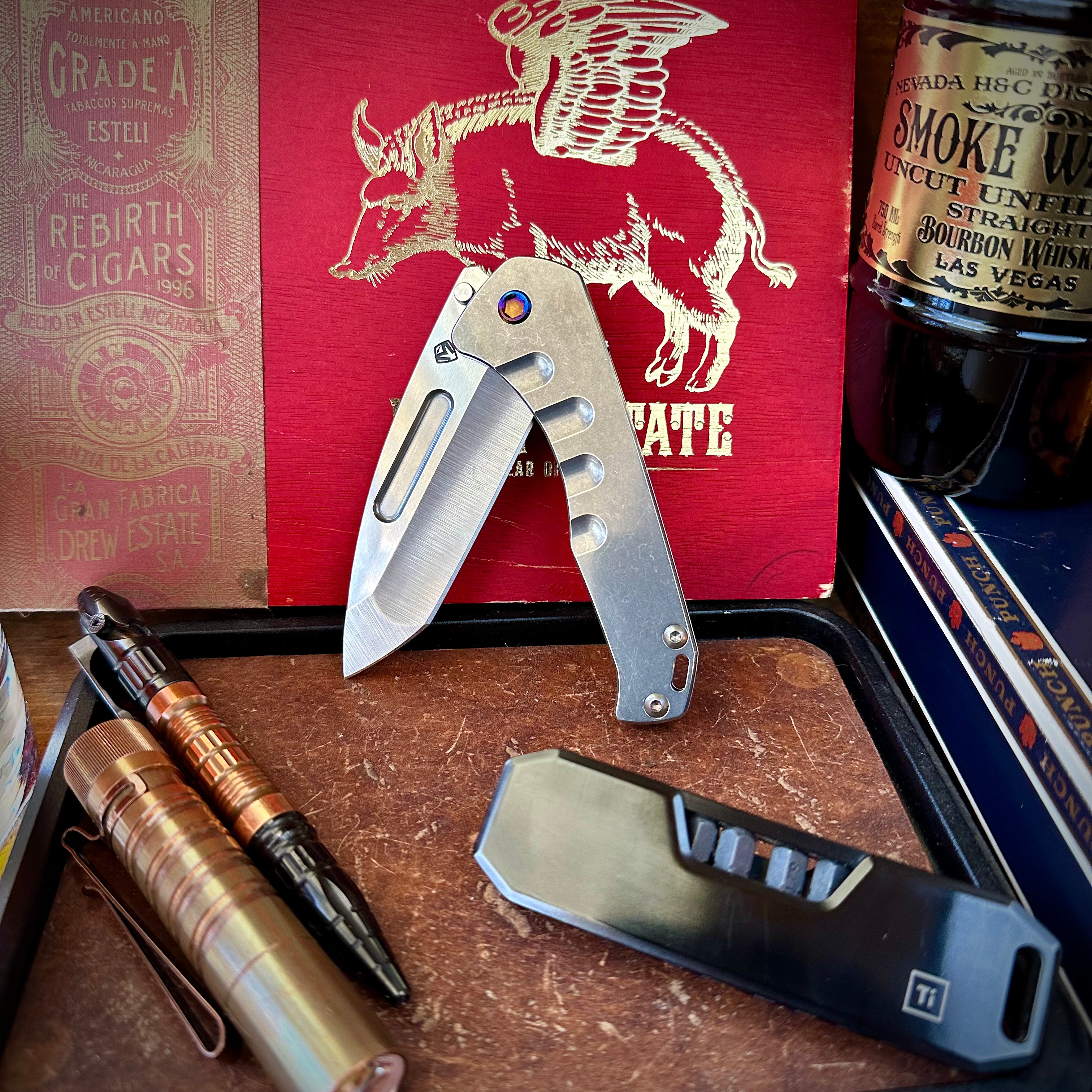 Medford Knives Praetorian Slim Flipper Tanto w/ Flamed Hardware