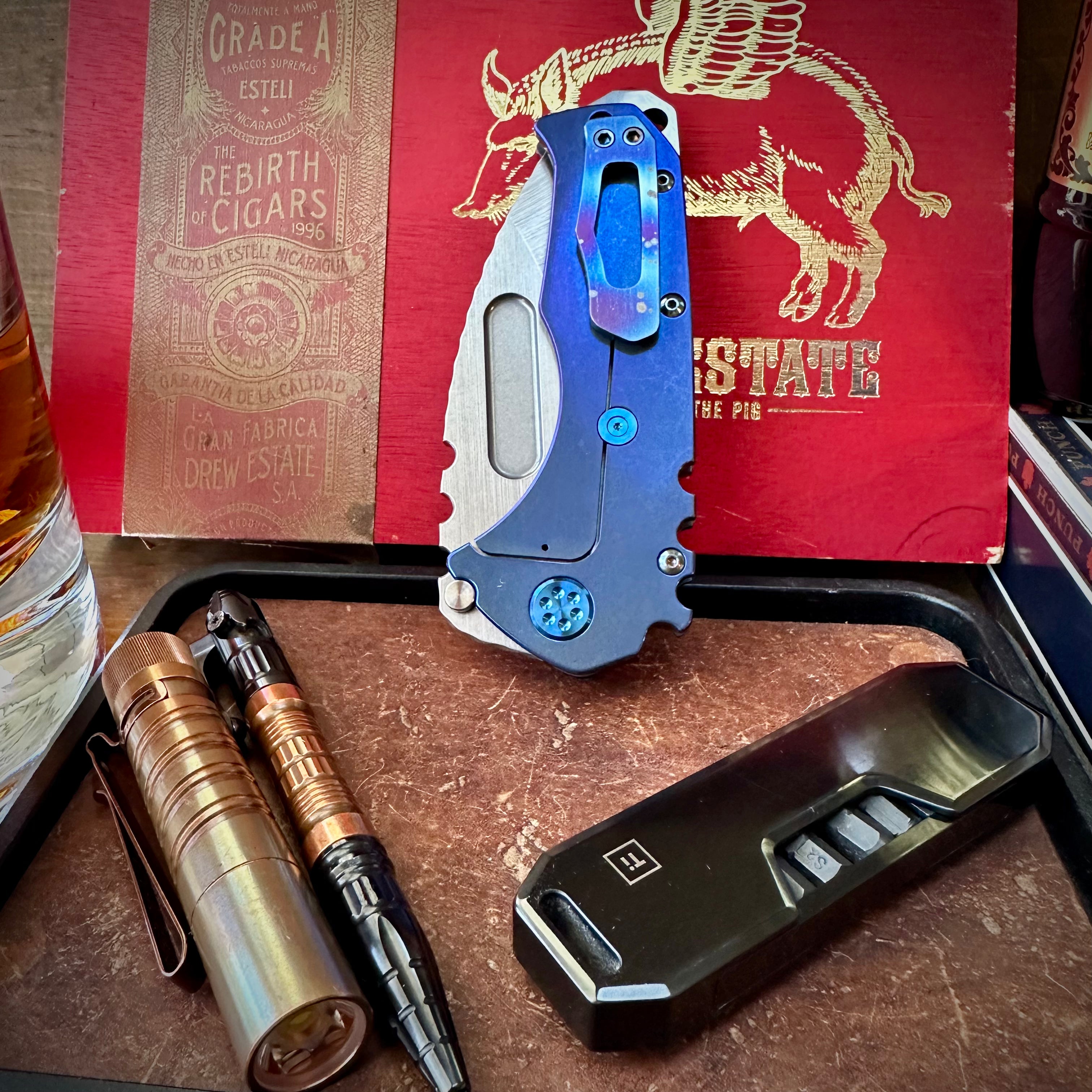 Medford Knives Praetorian T S45vn Satin Drop Point w/ Galaxy, Jimped Spine