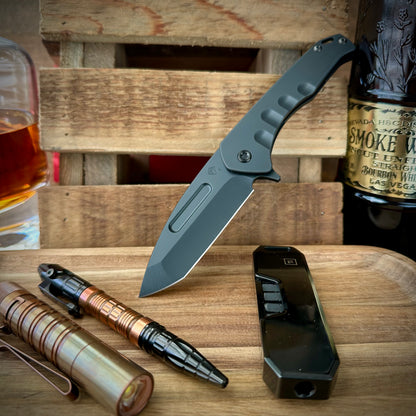 Medford Knives Praetorian Slim Flipper DLC Blackout S45vn Tanto