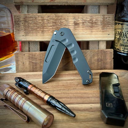 Medford Knives Praetorian Slim Flipper DLC Blackout S45vn Tanto