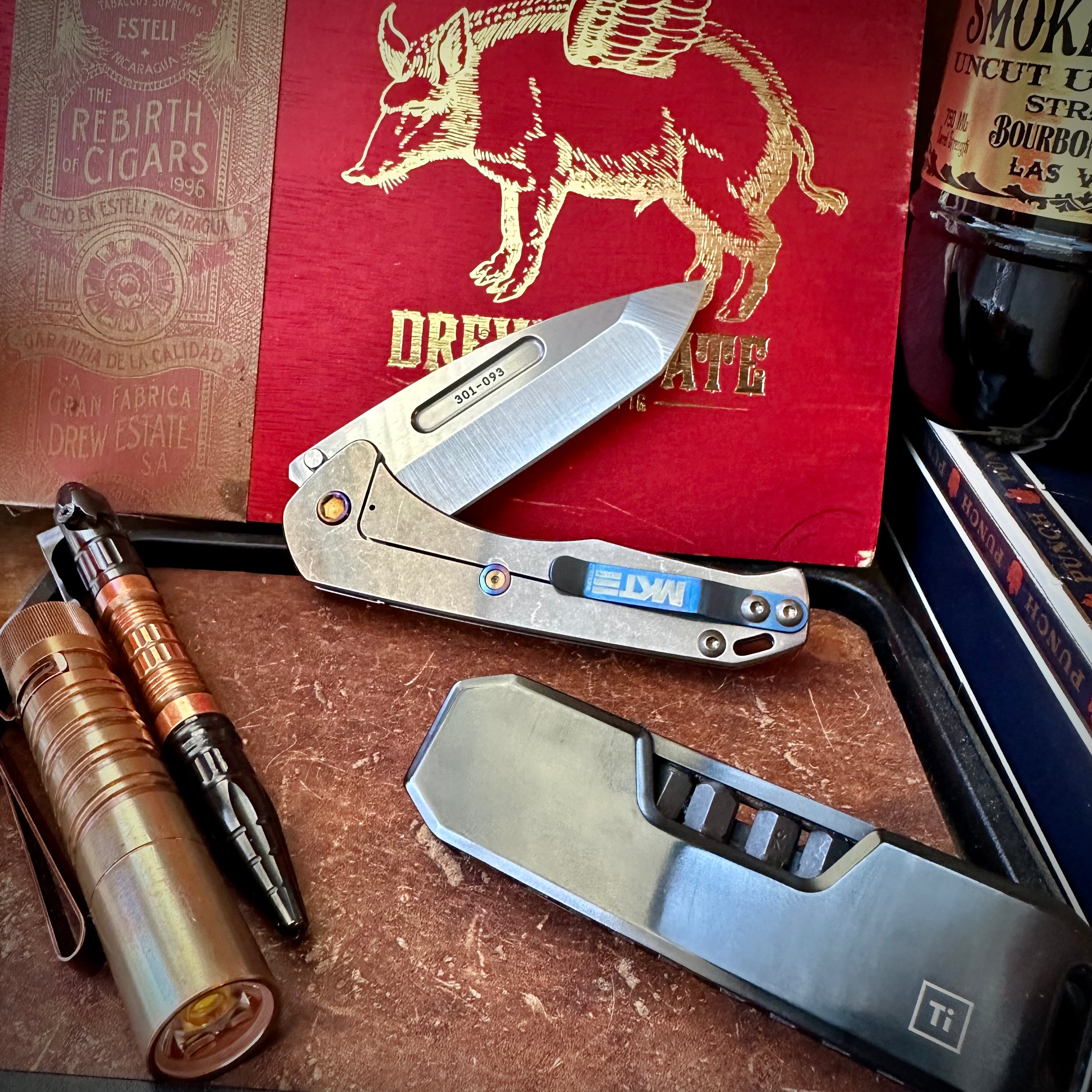 Medford Knives Praetorian Slim Flipper Tanto w/ Flamed Hardware