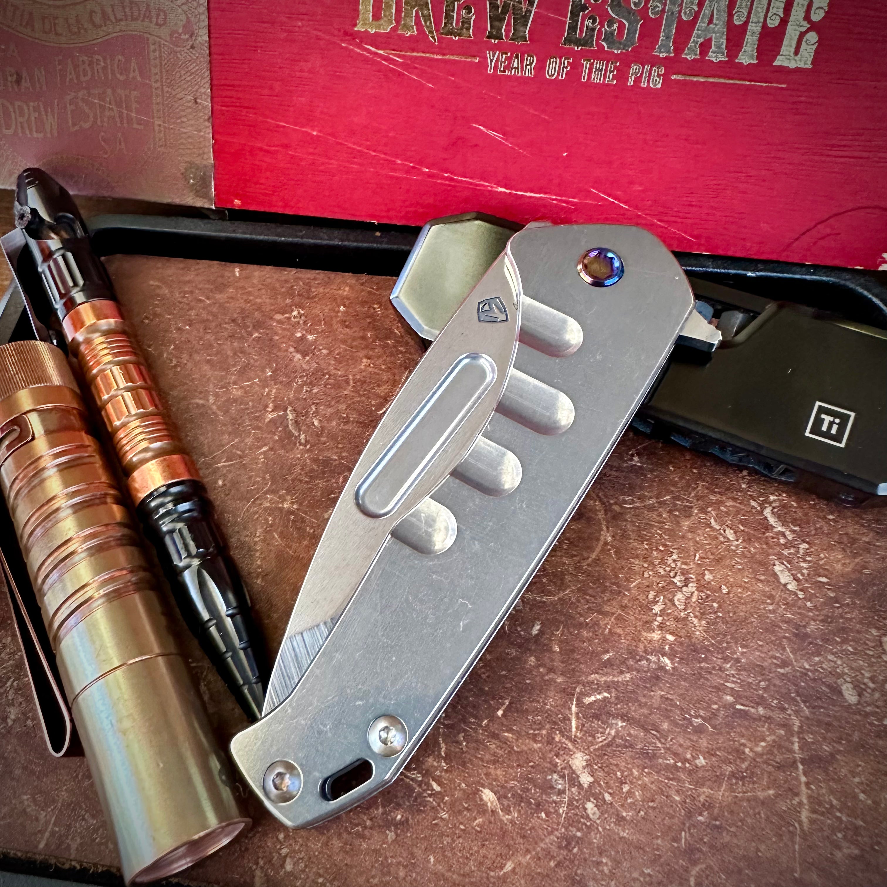 Medford Knives Praetorian Slim Flipper Tanto w/ Flamed Hardware