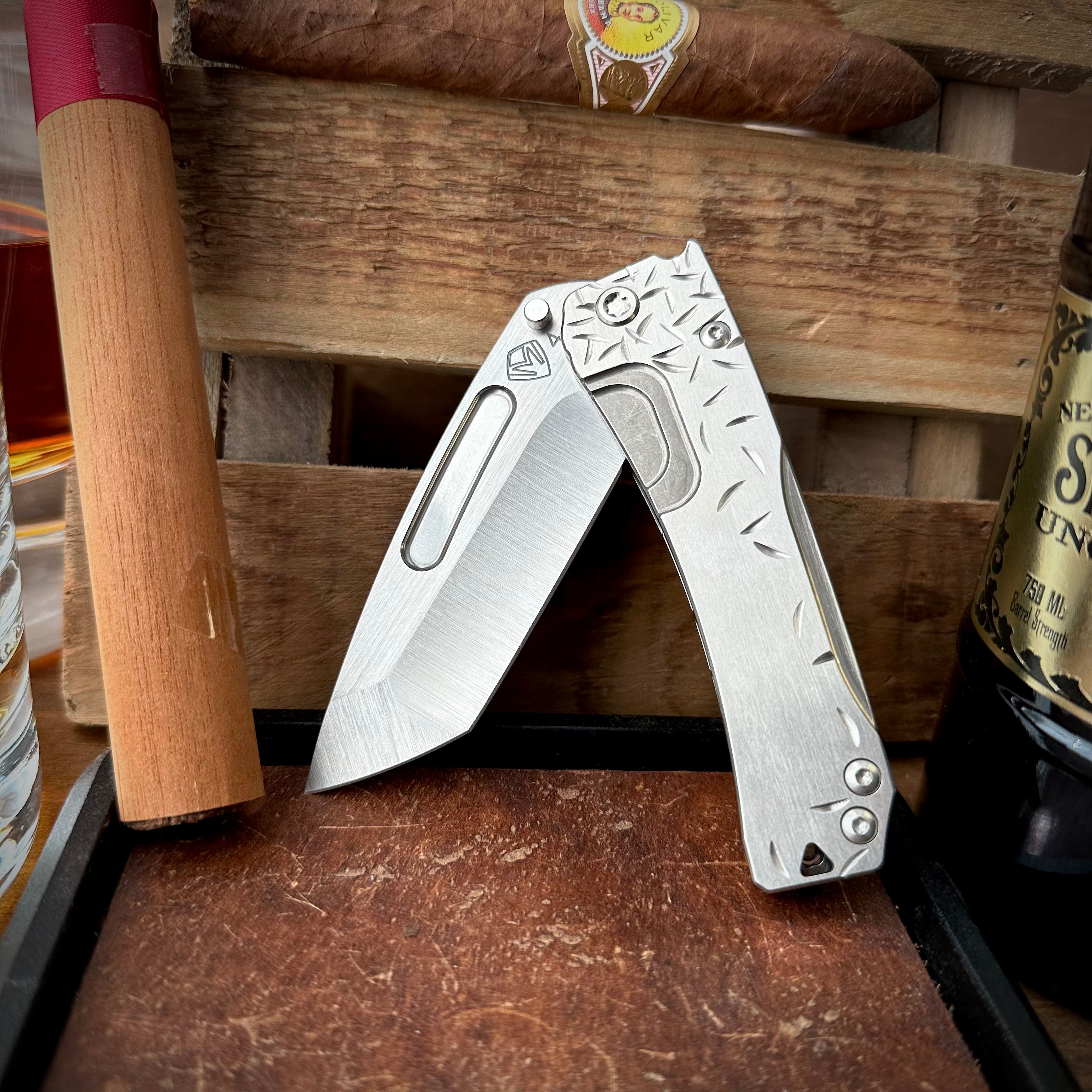 Medford Knives Slim Midi Marauder Brushed Satin Tanto 'Jasmine Fade'
