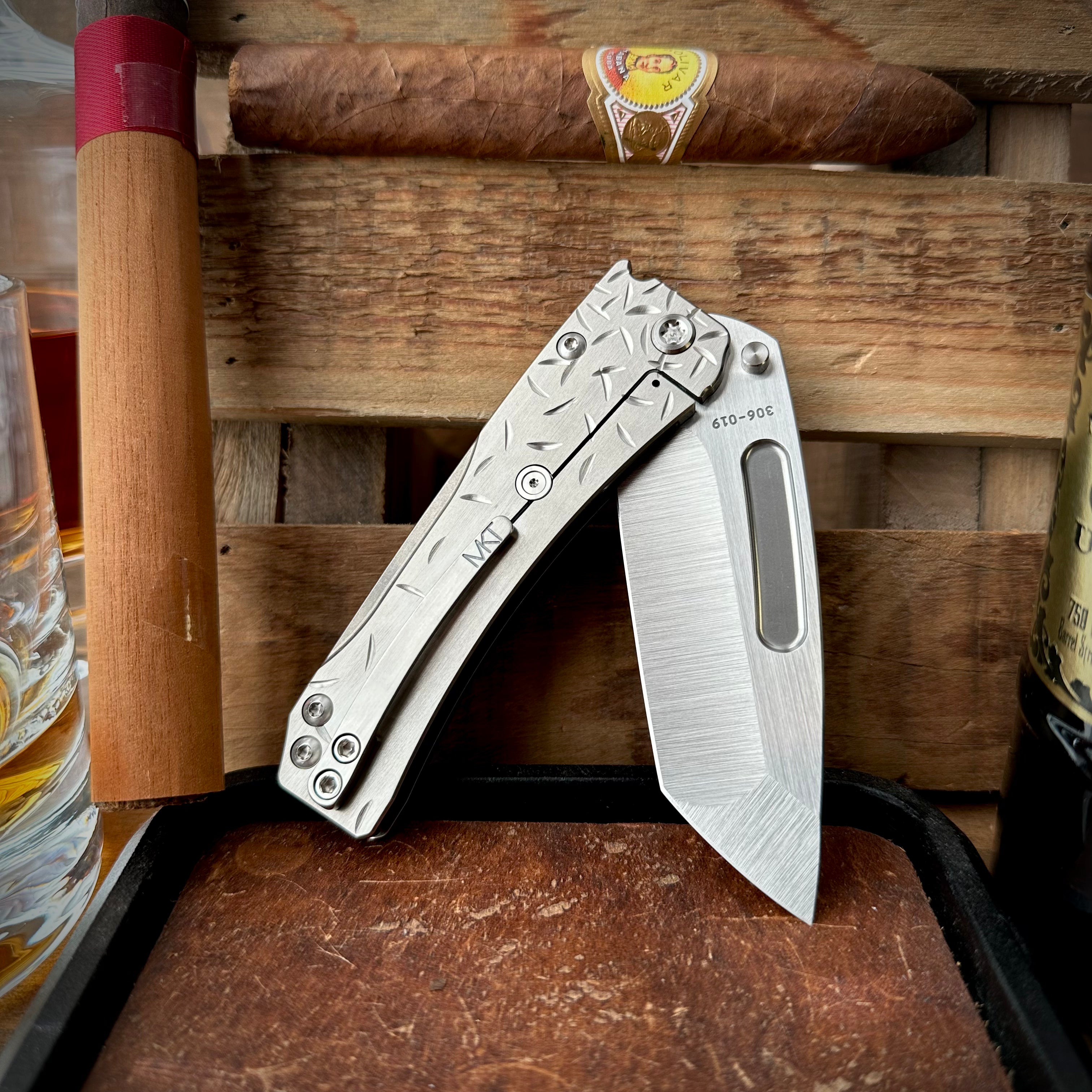 Medford Knives Slim Midi Marauder Brushed Satin Tanto 'Jasmine Fade'