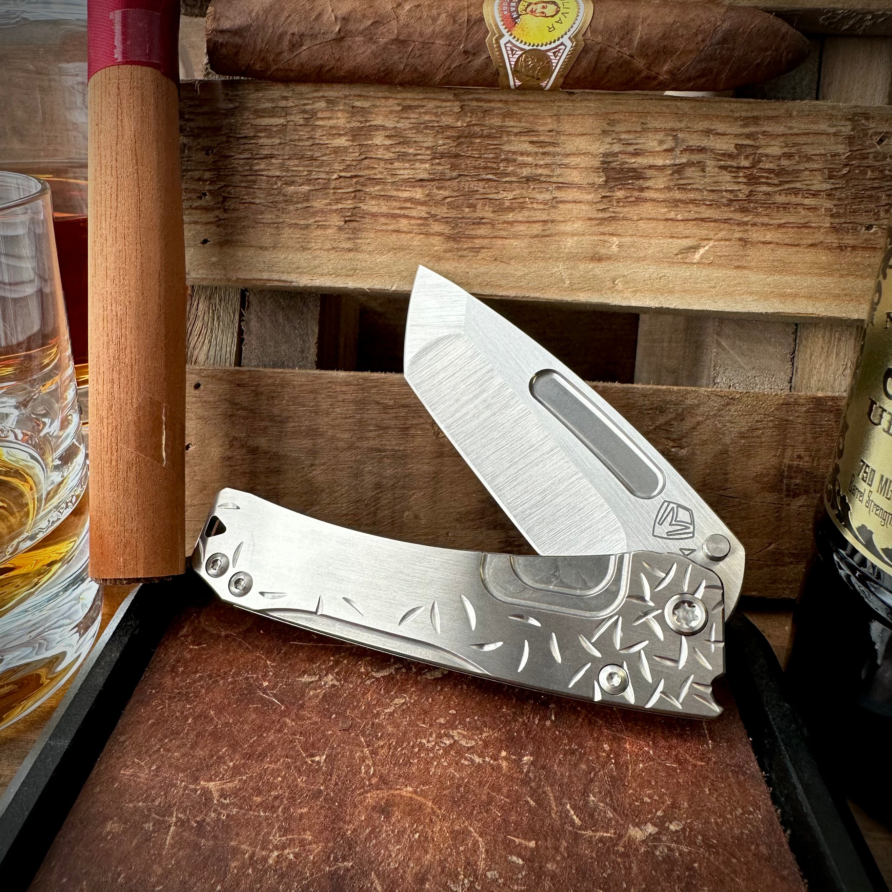 Medford Knives Slim Midi Marauder Brushed Satin Tanto 'Jasmine Fade'
