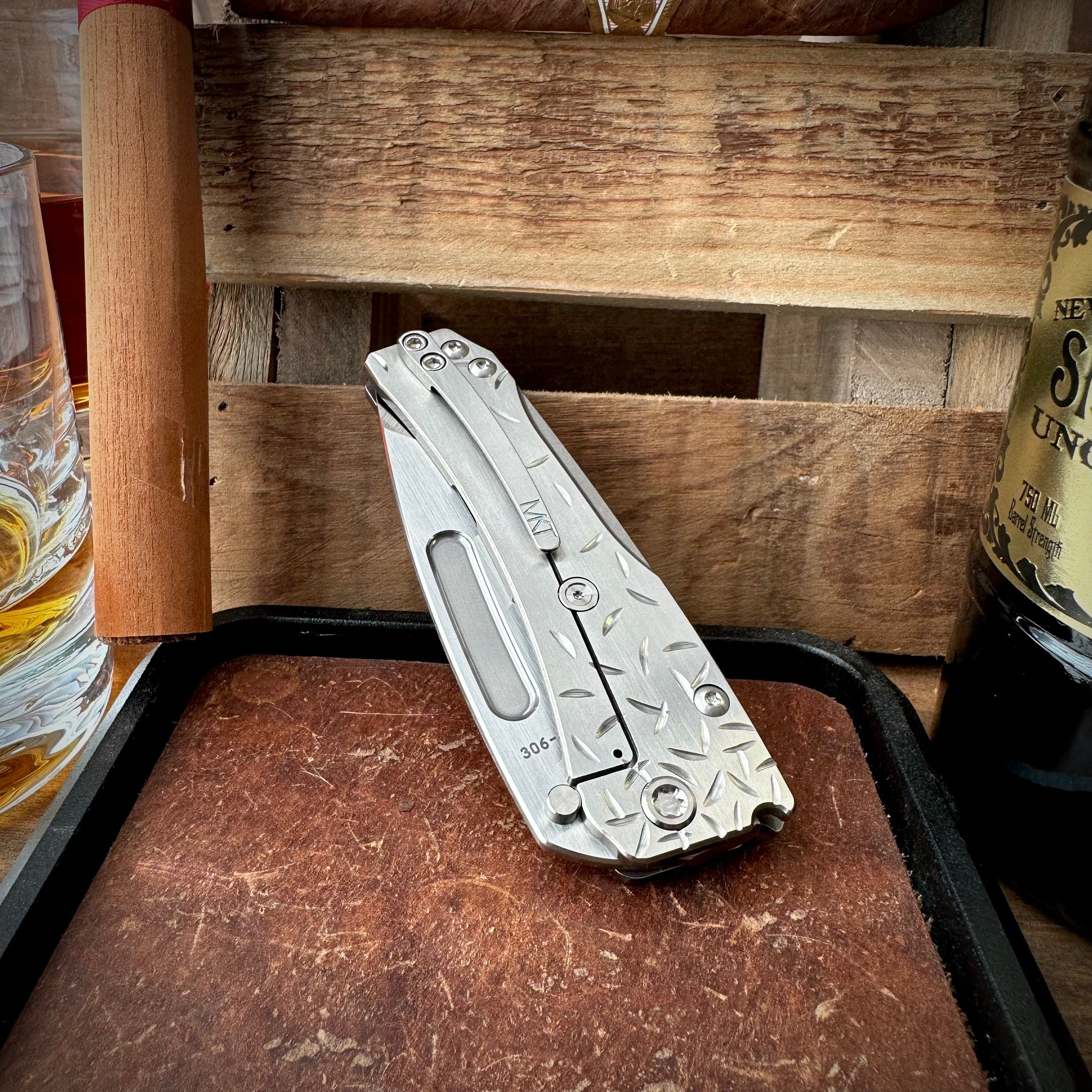 Medford Knives Slim Midi Marauder Brushed Satin Tanto 'Jasmine Fade'
