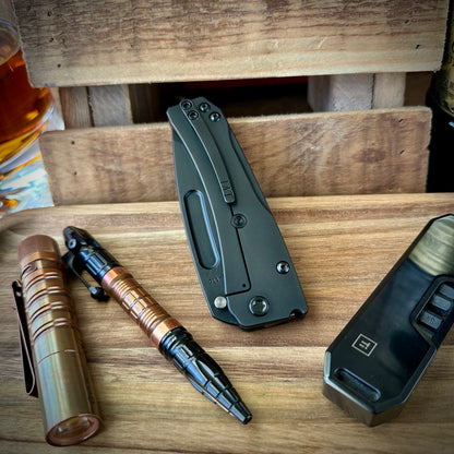 Medford Knives Slim Midi Marauder S45vn Tanto Blade DLC Blackout
